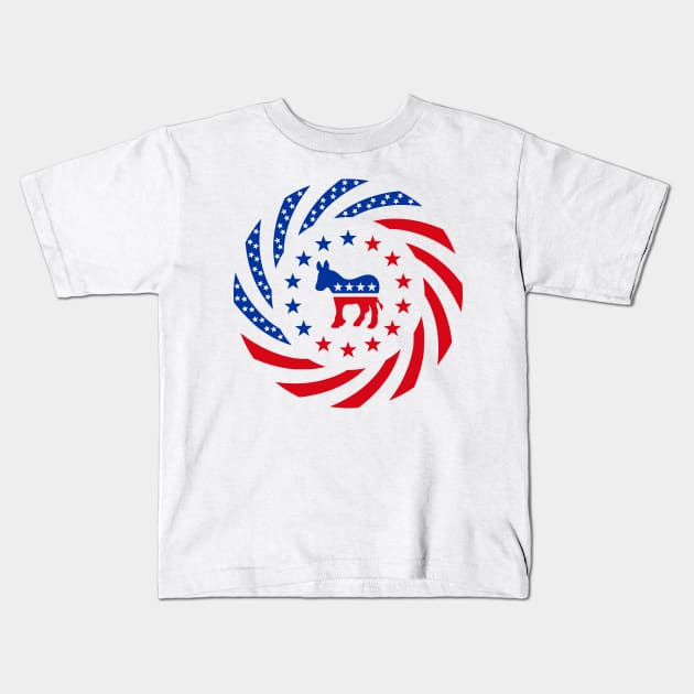 Democratic Murican Patriot Flag Series Kids T-Shirt by Village Values